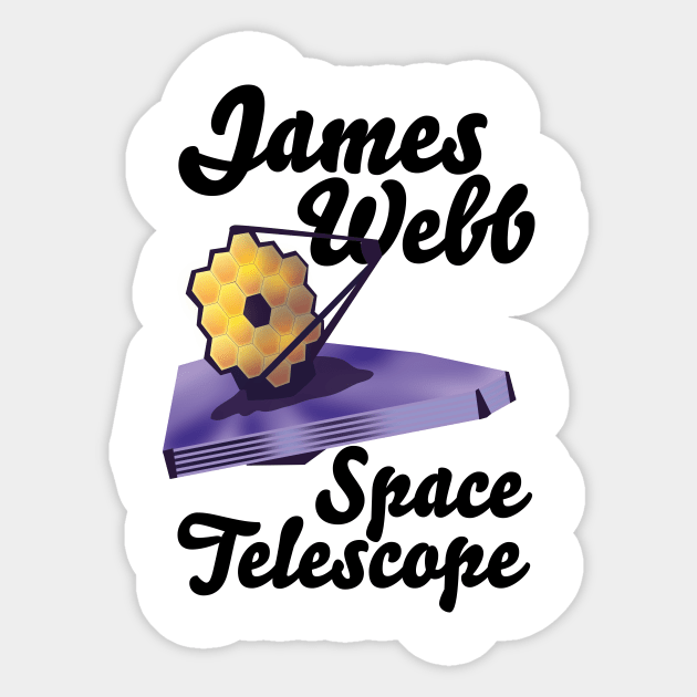 James Webb Space telescope Sticker by nickemporium1